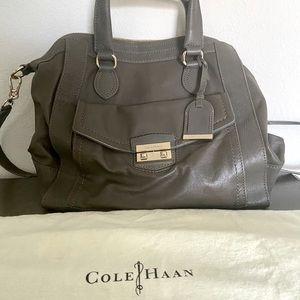 Cole Haan shoulder bag gray and royal blue